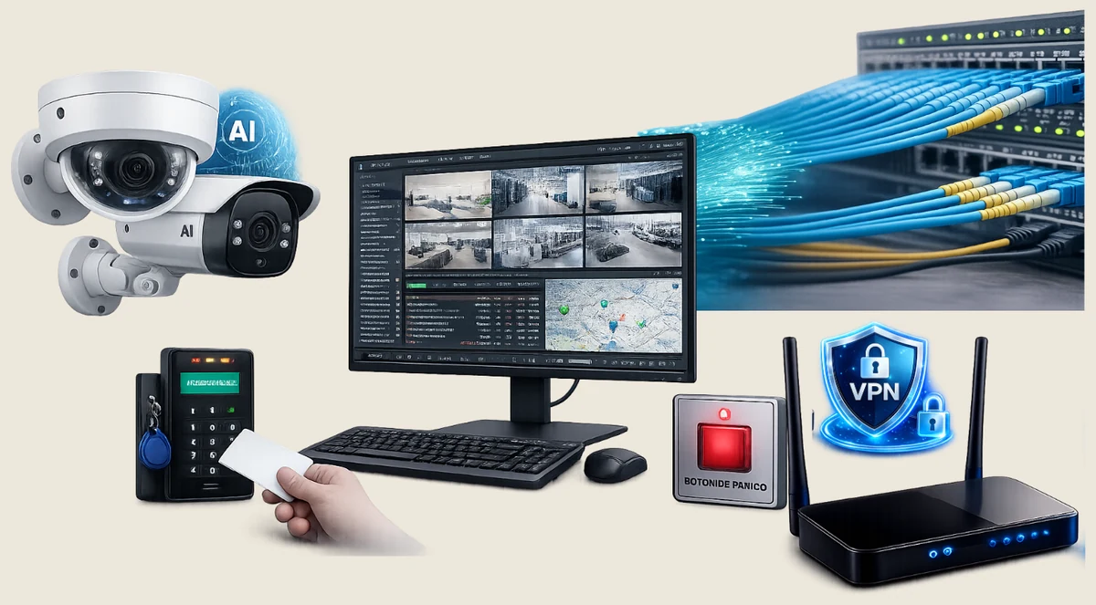 Seguridad electrónica e infraestructura en redes